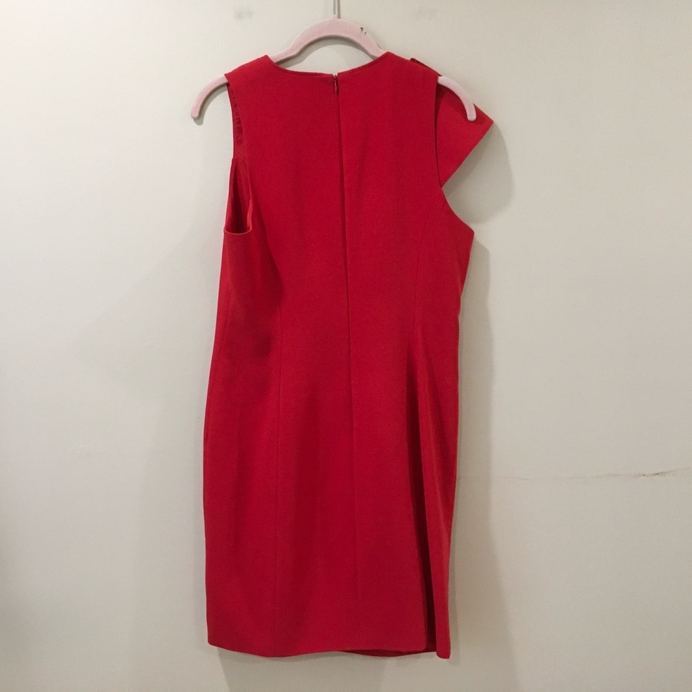 Cinq à Sept Red Ruffle Mini Dress - Picture 4 of 8